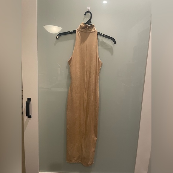 LUX LA tan suede midi dress - Picture 3 of 5